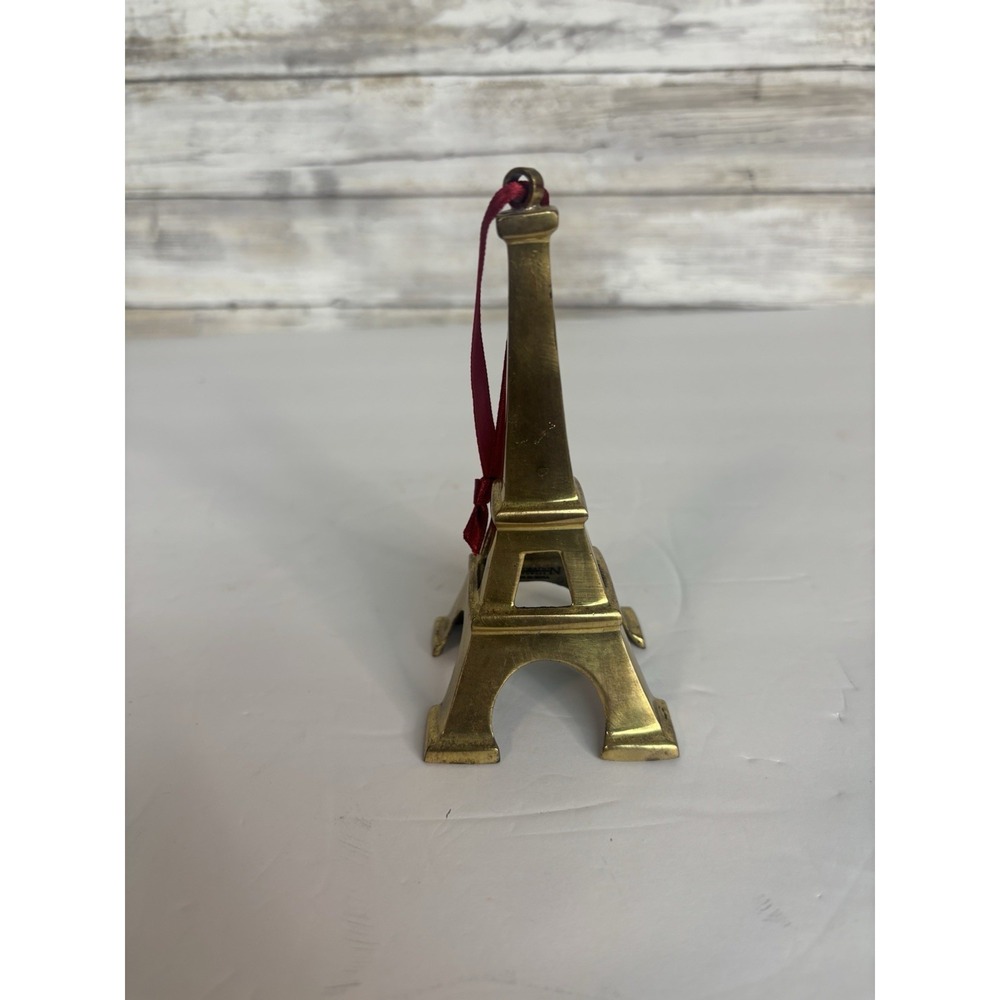 VTG Restoration Hardware 4" Brass Eiffel Tower Christmas Ornament
